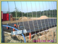 Und das Fundament fürs Vereinsheim gegossen