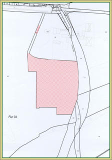Der neue Standort im Katasterplan